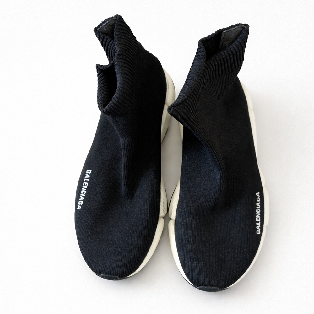 Balenciaga Men's Black Sock Sneakers - Picture 4 of 5